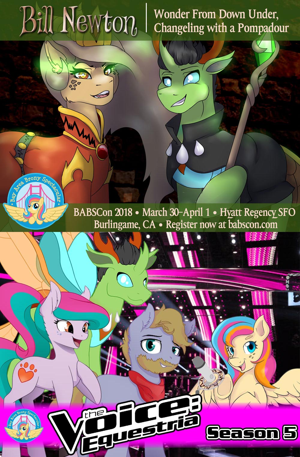 BABSCon’s Hearing Voices Again: Announcing VA Bill Newton and The Voice: Equestria, Season 5!